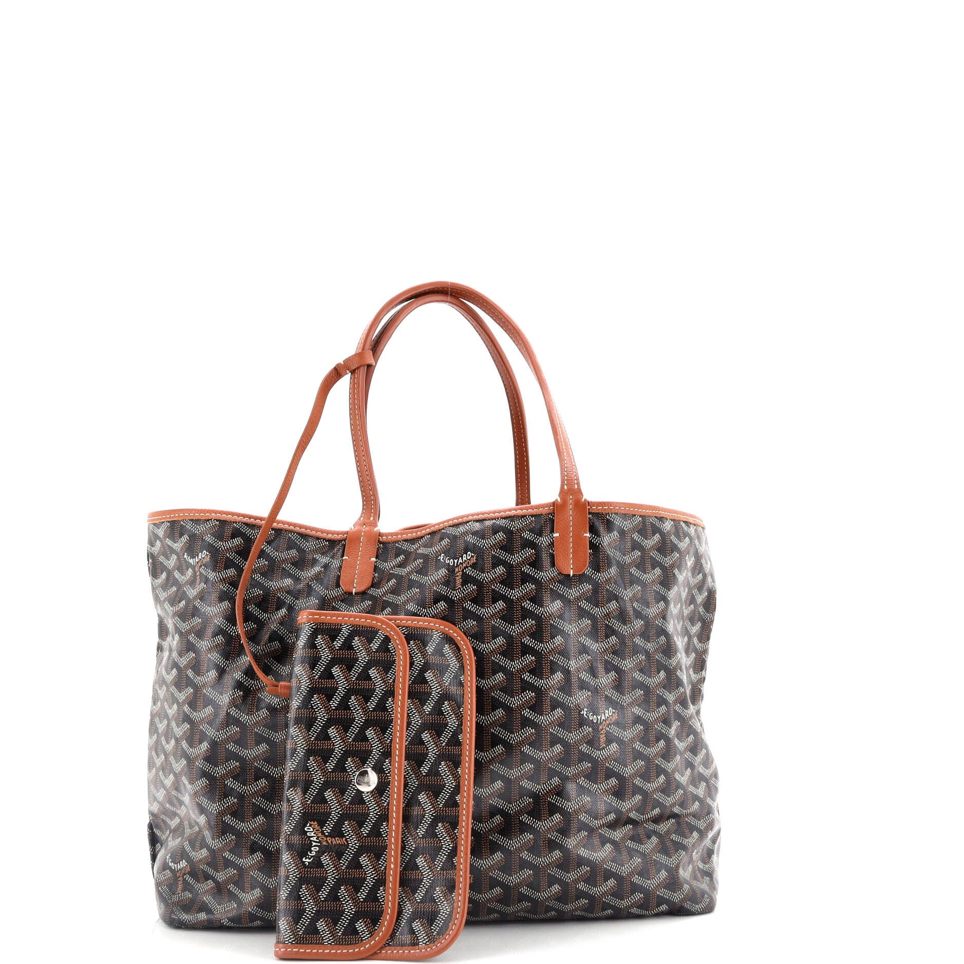 Pre-Owned Goyard Saint Louis Tote Coated Canvas PM, Alternate, color, Black
