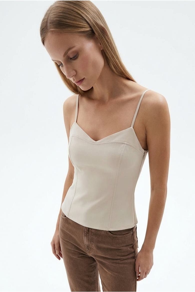 Rivera Sleeveless Blouse, Alternate, color, Ecru