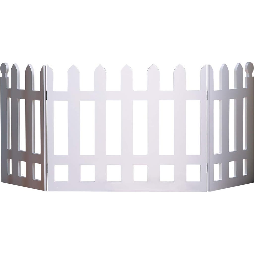Etna Products Wooden Pet Gate White Picket Fence in Multicolored  product