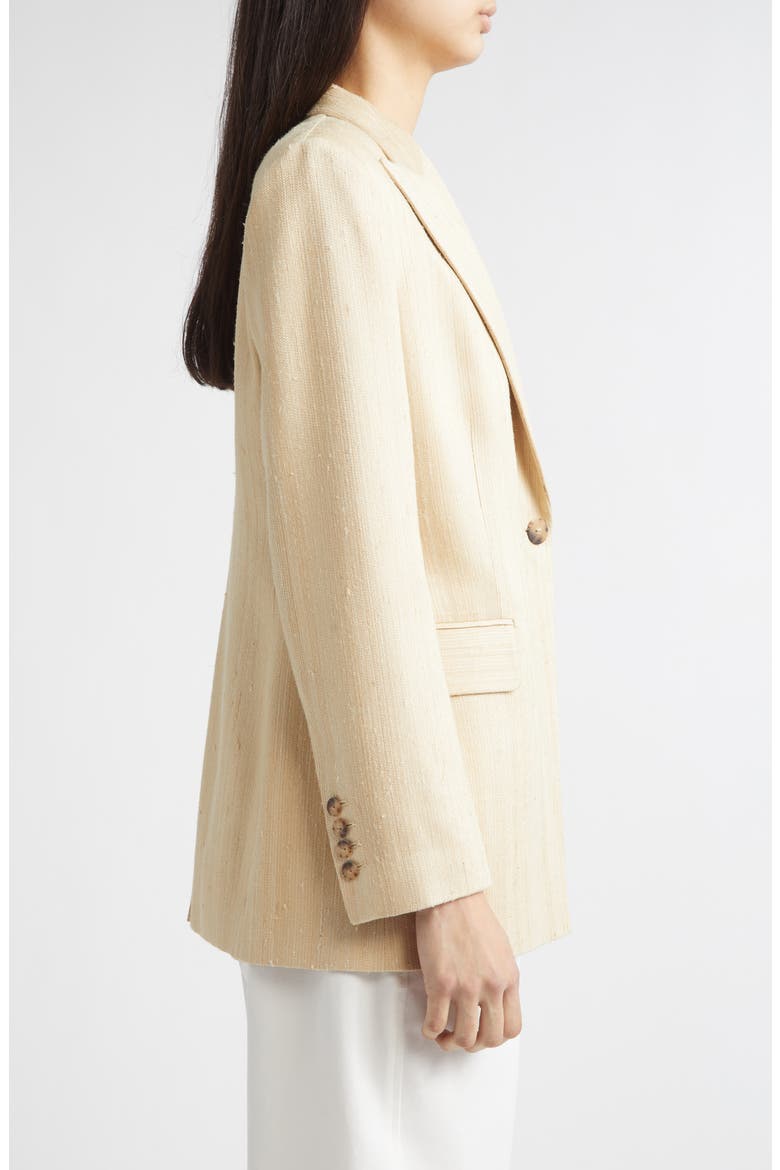 Bow Silk Blend Jacket, Alternate, color, SAND