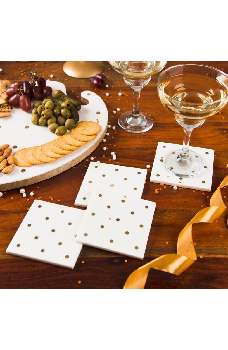 Mela Artisans Sitara Coasters, Alternate, color, Gold