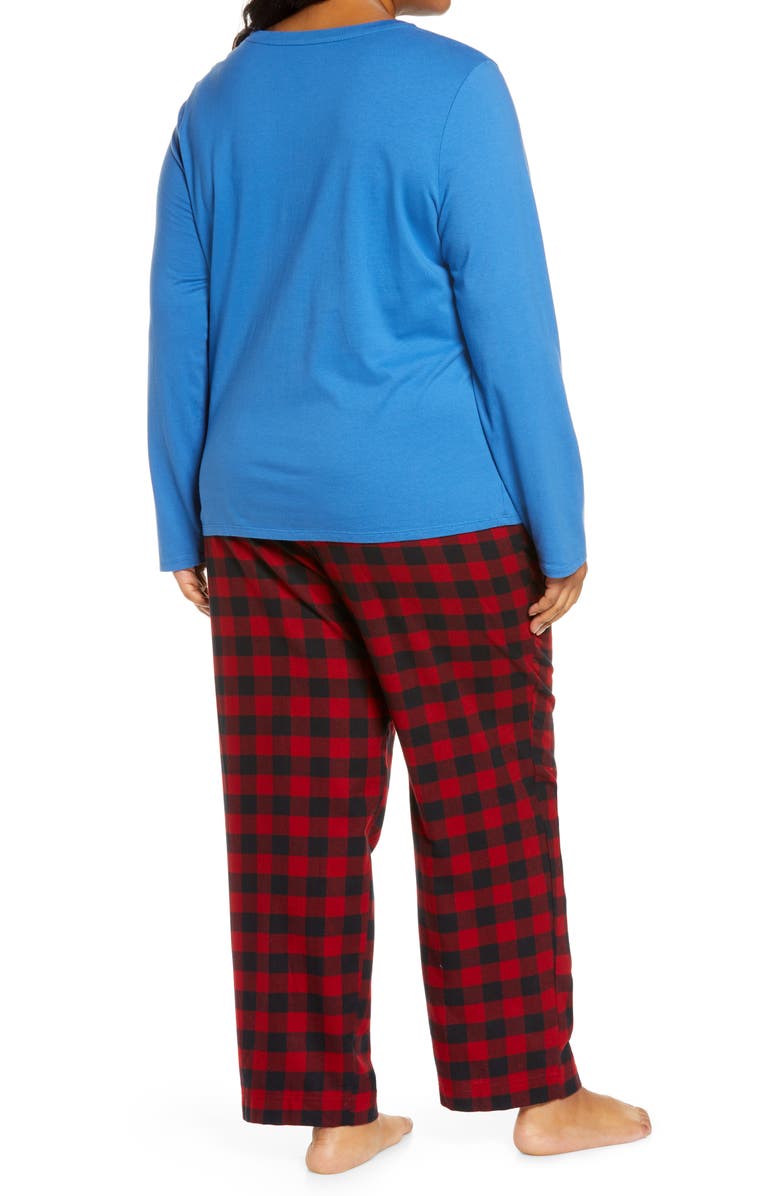 L.L.Bean Camp Logo Graphic Pajamas, Alternate, color, 
