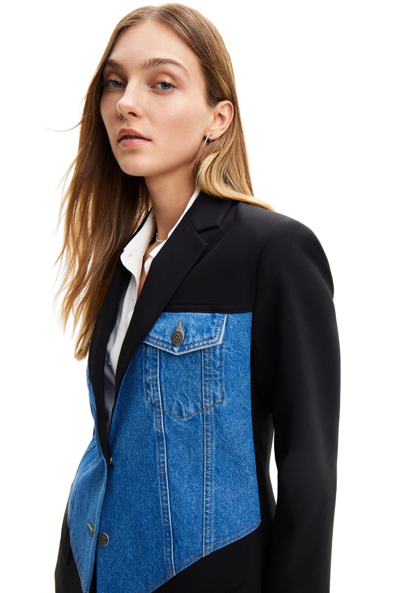 Hybrid Trucker Blazer, Alternate, color, BLUE