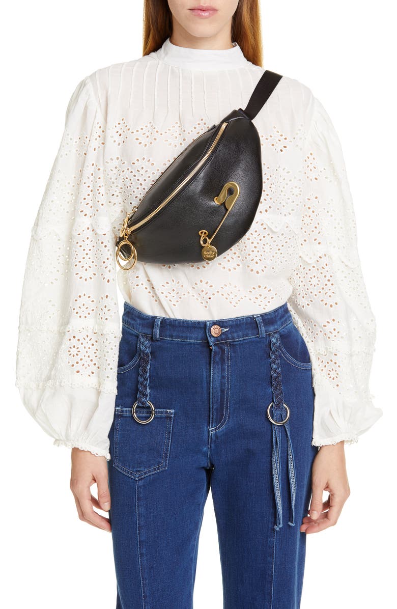 See by Chloé Mindy Leather Belt Bag, Alternate, color,