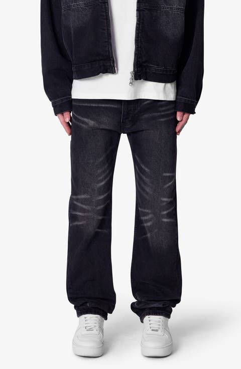 V724 Baggy Chore Jeans (Washed Black)