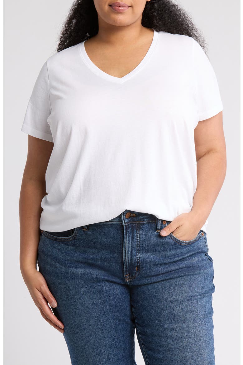 Soft Fade Cotton T-Shirt, Main, color, WHITE