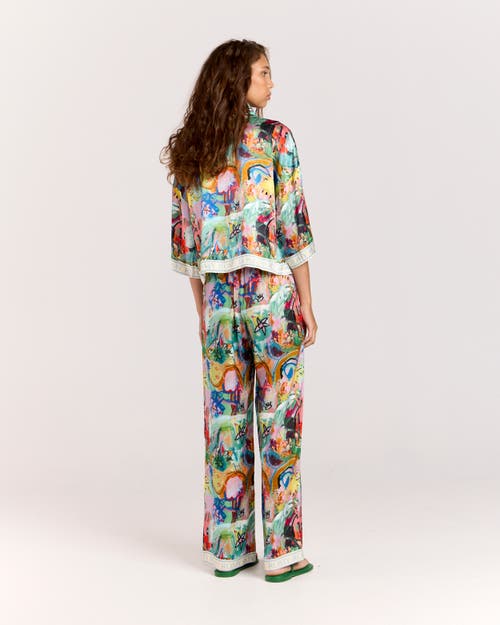 Romy Vibescent Cropped Shirt In Vibescent