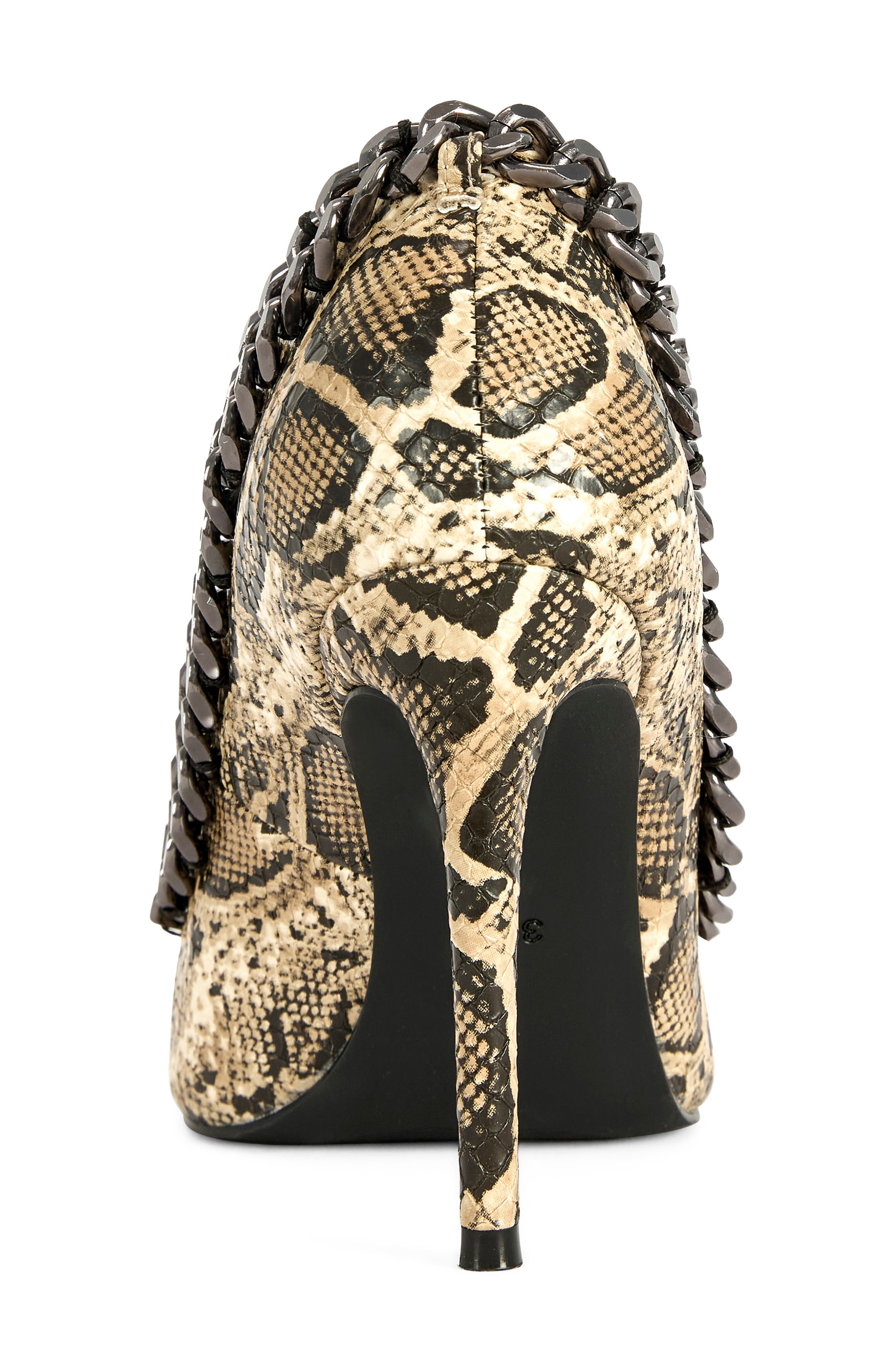 Ravelle Faux Snakeskin Pump, Alternate, color, BEIGE MULTI