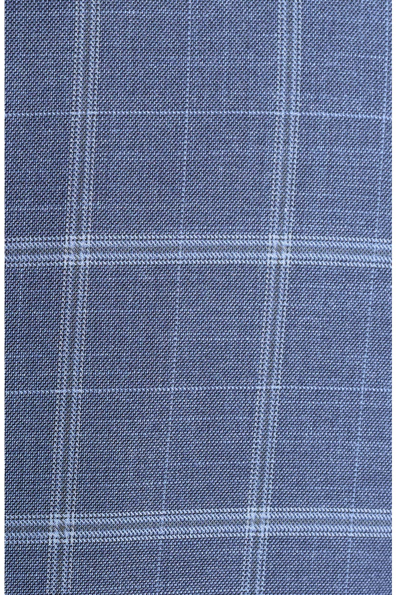 Mayfair Plaid Notch Lapel Blazer, Alternate, color, BLUE