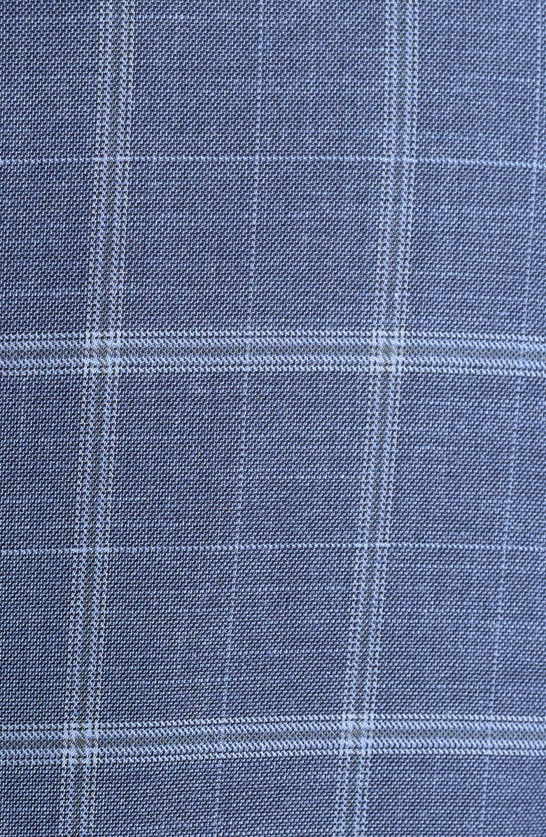 SAVILE ROW CO Mayfair Plaid Notch Lapel Blazer, Alternate, color, Blue