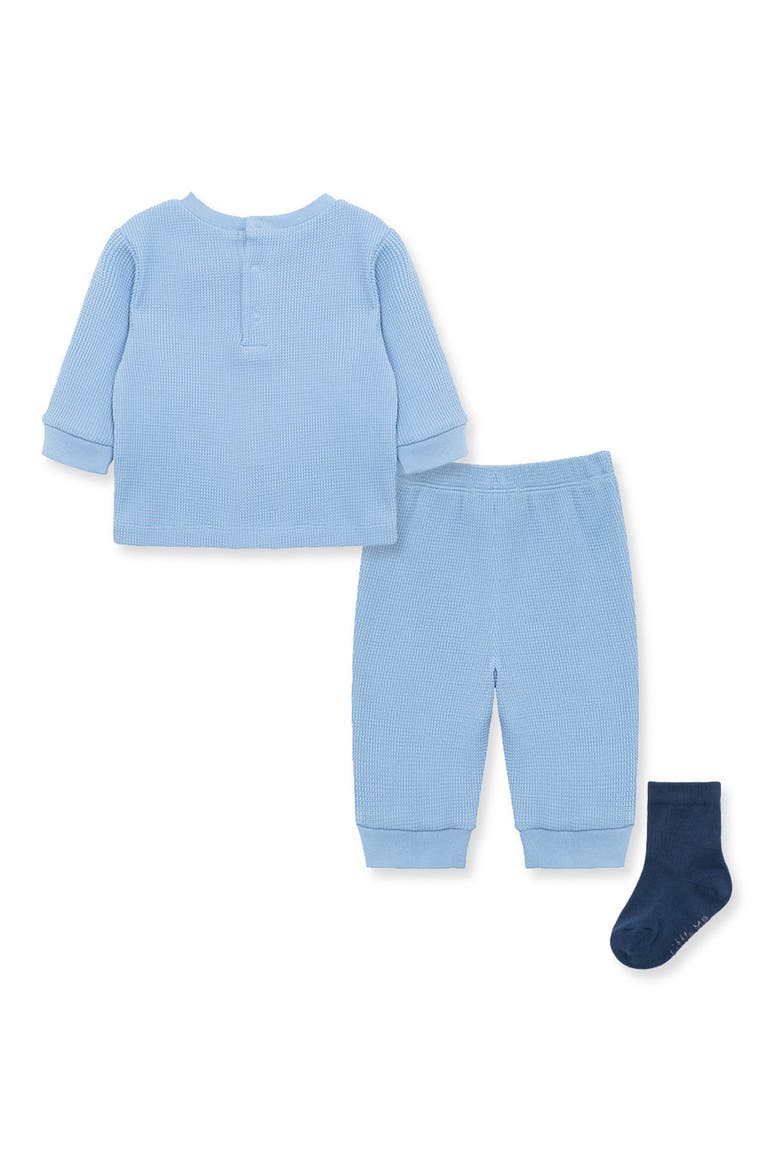 Blue Bear Jogger & Socks 3-Piece Set, Alternate, color, BLUE