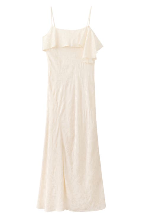 Ruffle Trim Slipdress