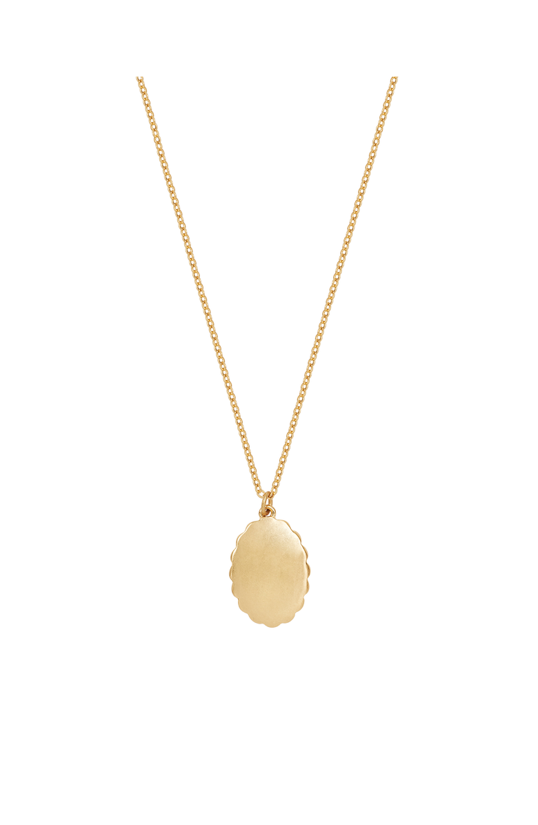 Fable England Vintage Roses Gold Framed Chain Necklace, Alternate, color, Gold