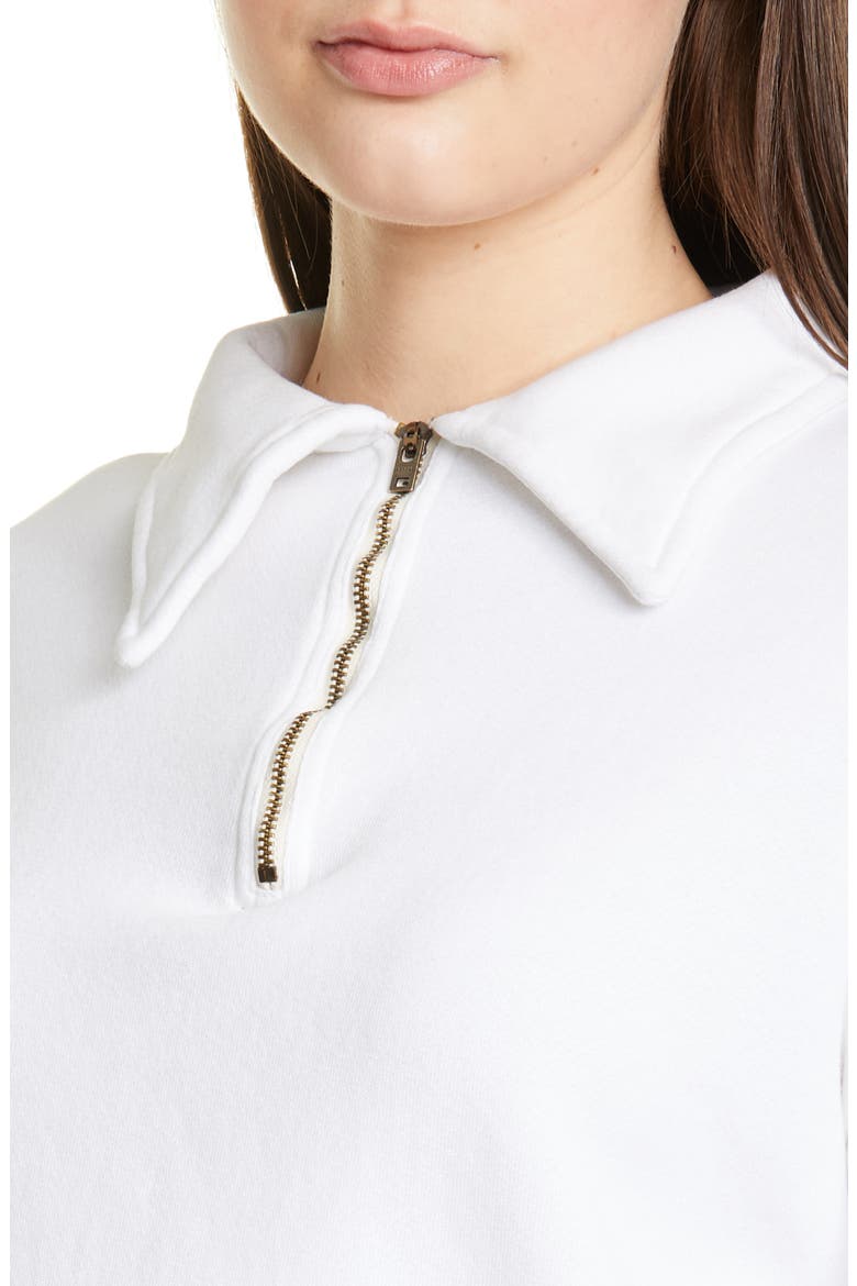 '70s Half Zip Sweatshirt, Alternate, color, OFF-WHITE
