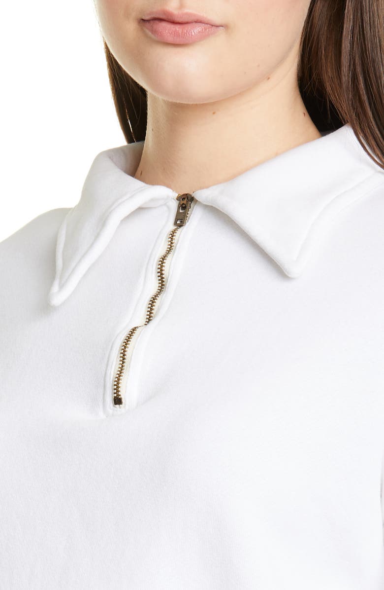 Re/Done '70s Half Zip Sweatshirt, Alternate, color, 