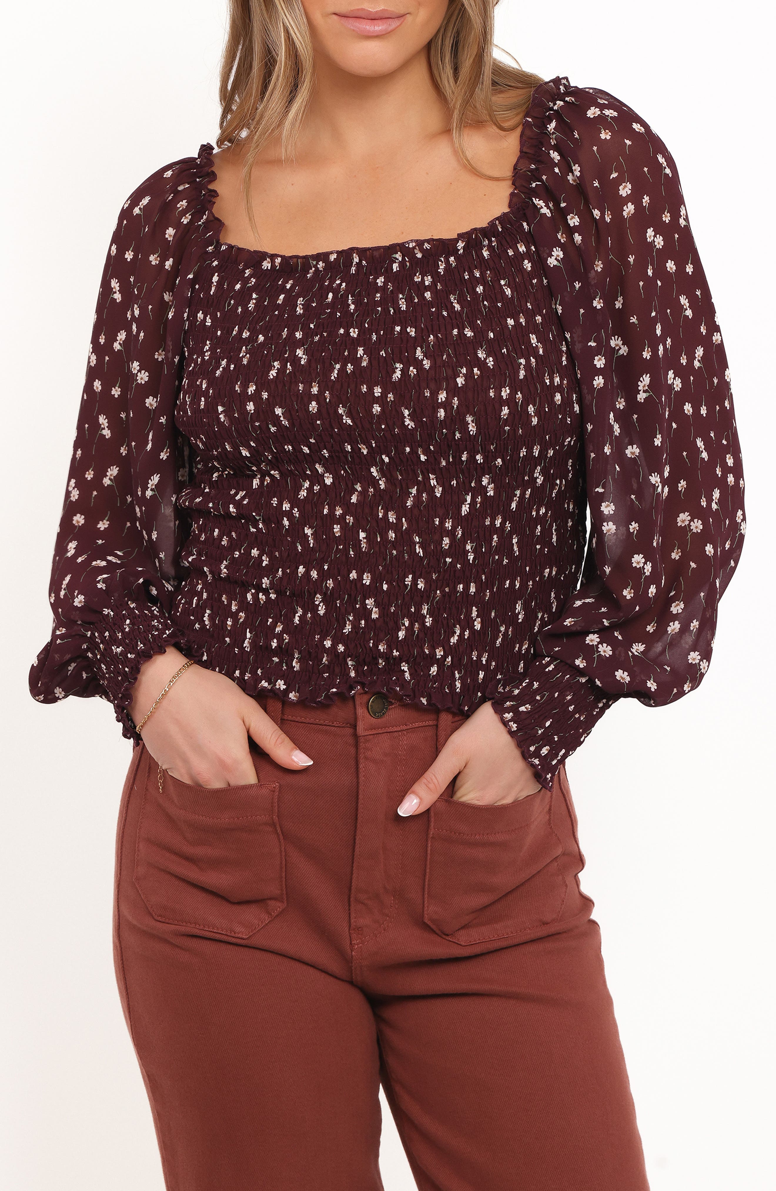 selected BURGUNDY FLORAL