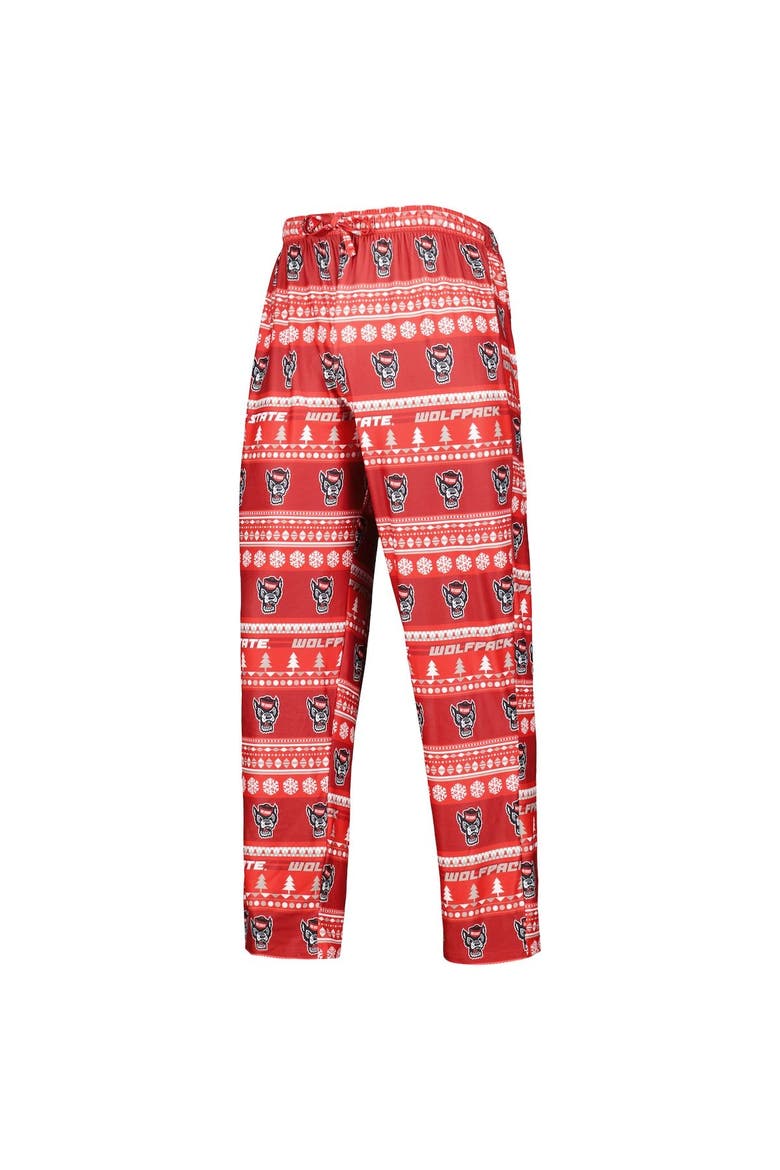 Men's Concepts Sport Red NC State Wolfpack Swivel Long Sleeve T-Shirt & Pants Sleep Set, Alternate, color, Red