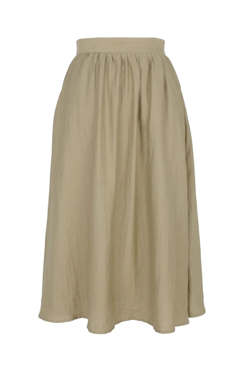 Modenaire Flowy Midi A Line Skirt, Alternate, color, Green