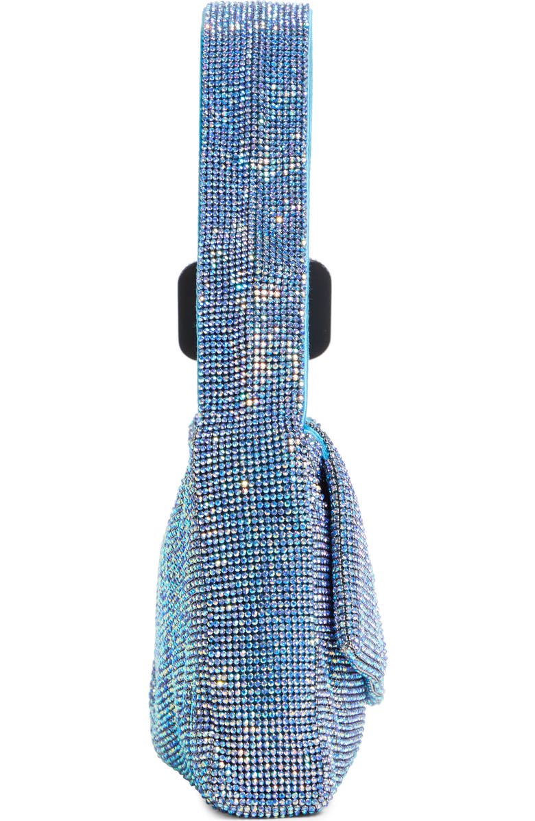 Benedetta Bruzziches Vitty Grande Crystal Mesh Shoulder Bag, Alternate, color,