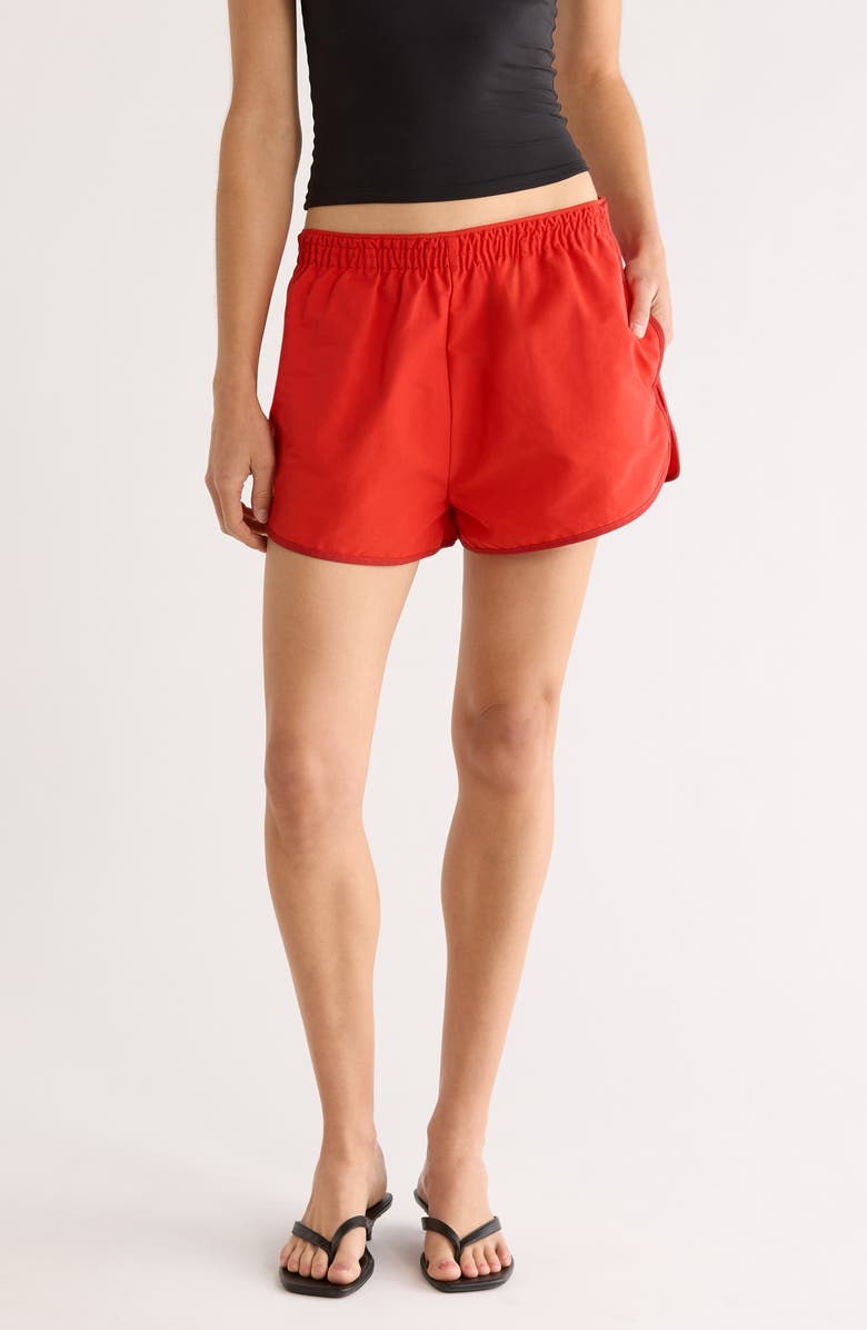 STAUD Anchor Shorts, Main, color, Cardinal