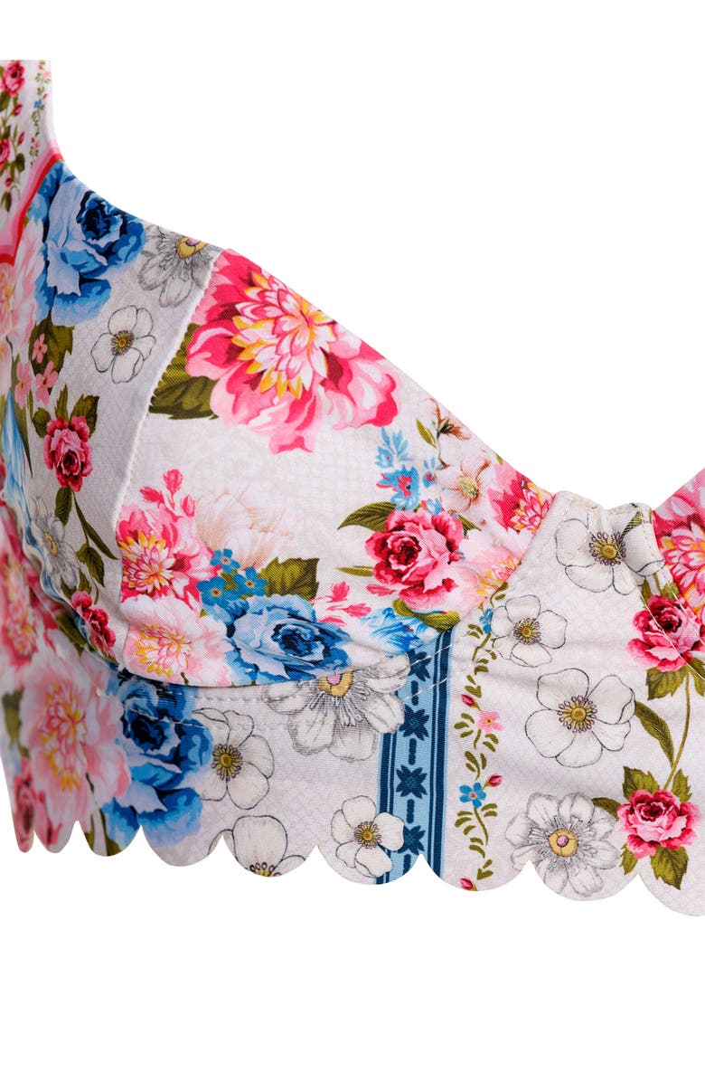 Agua Bendita Balena Meraki Underwire Bikini Top, Alternate, color, Pink Multicolor