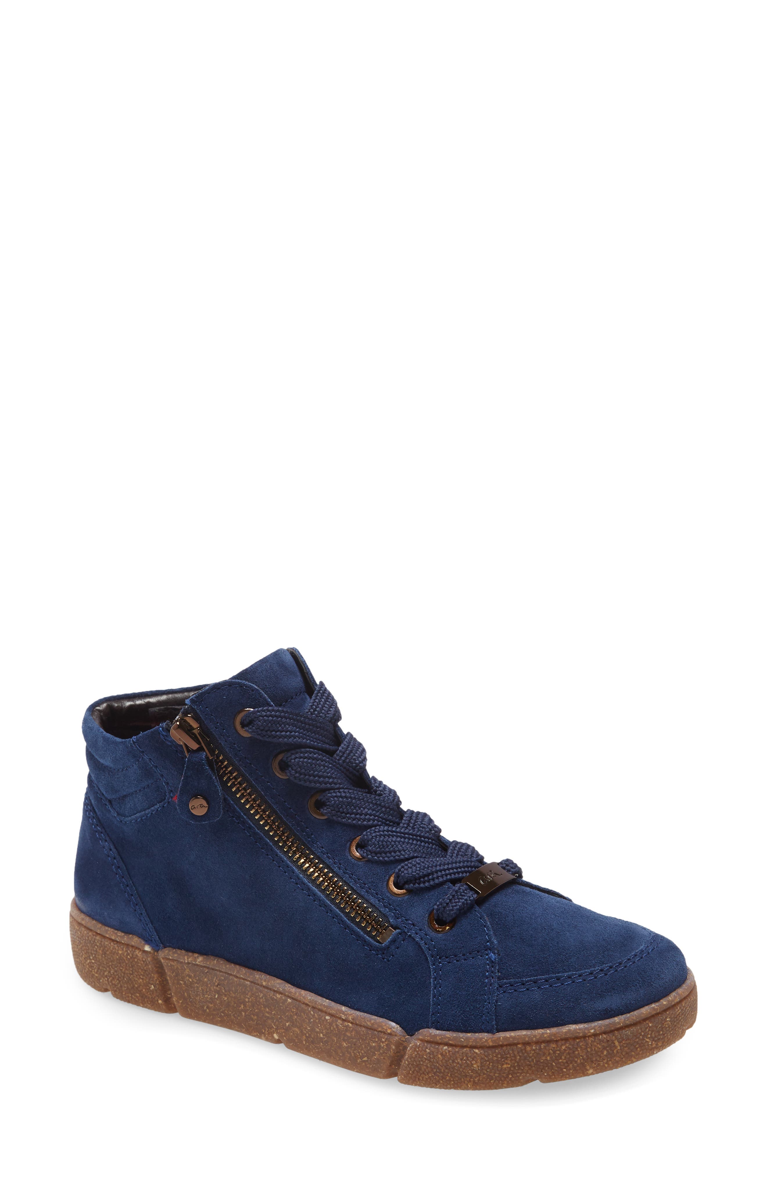 Raja Sneaker, Main, color, SAPPHIRE VELOUR SUEDE