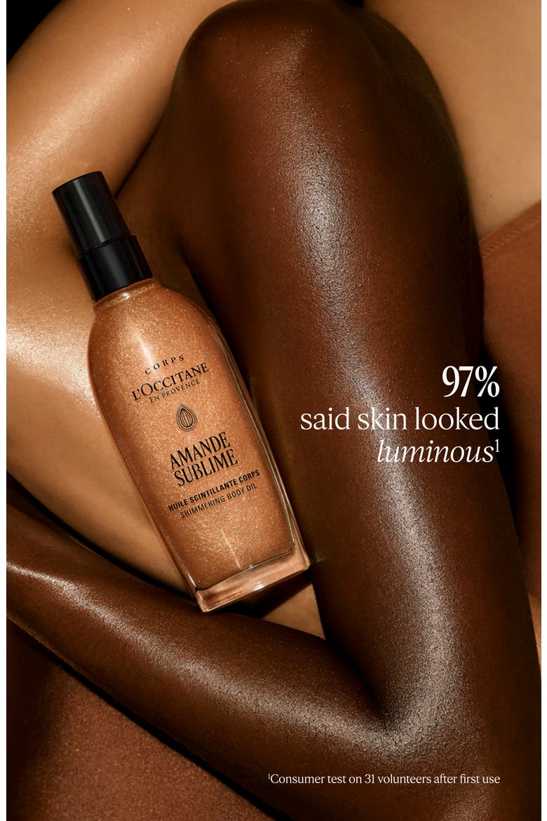 Almond Shimmering Body Oil, Alternate, color, NO COLOR