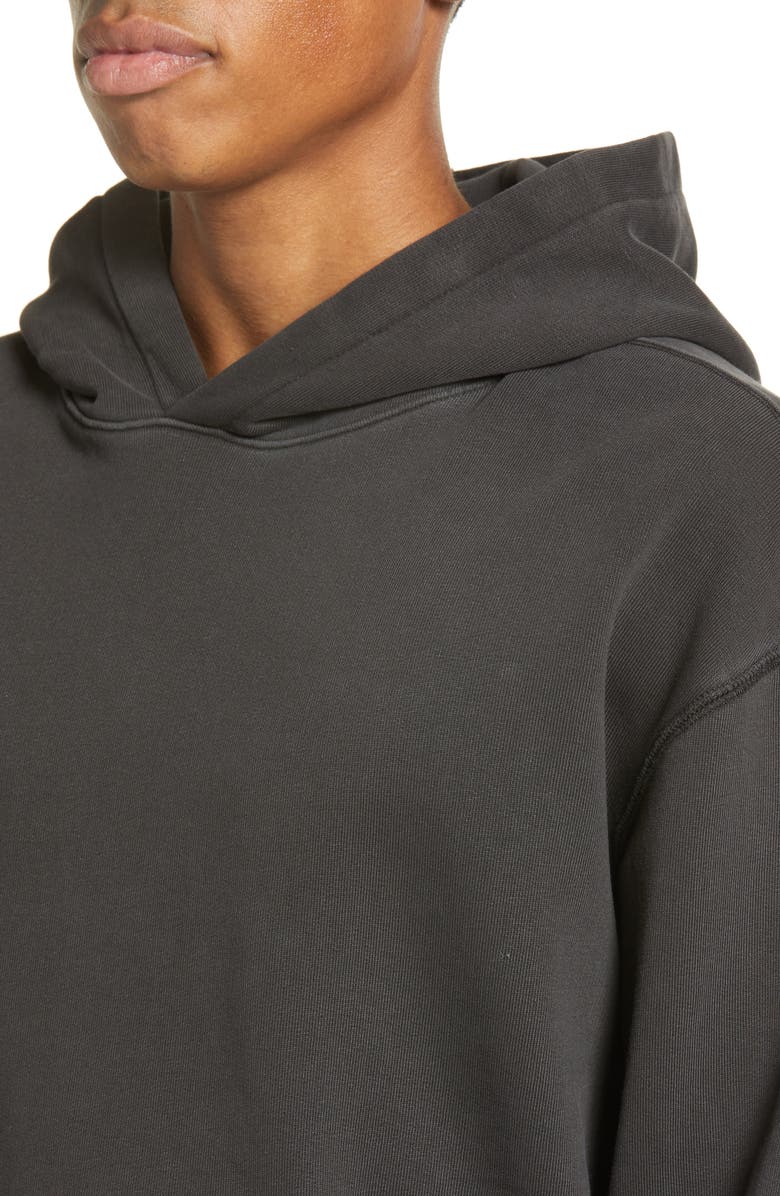 Elwood Core Oversize Organic Cotton Brushed Terry Hoodie, Alternate, color, Vintage Black