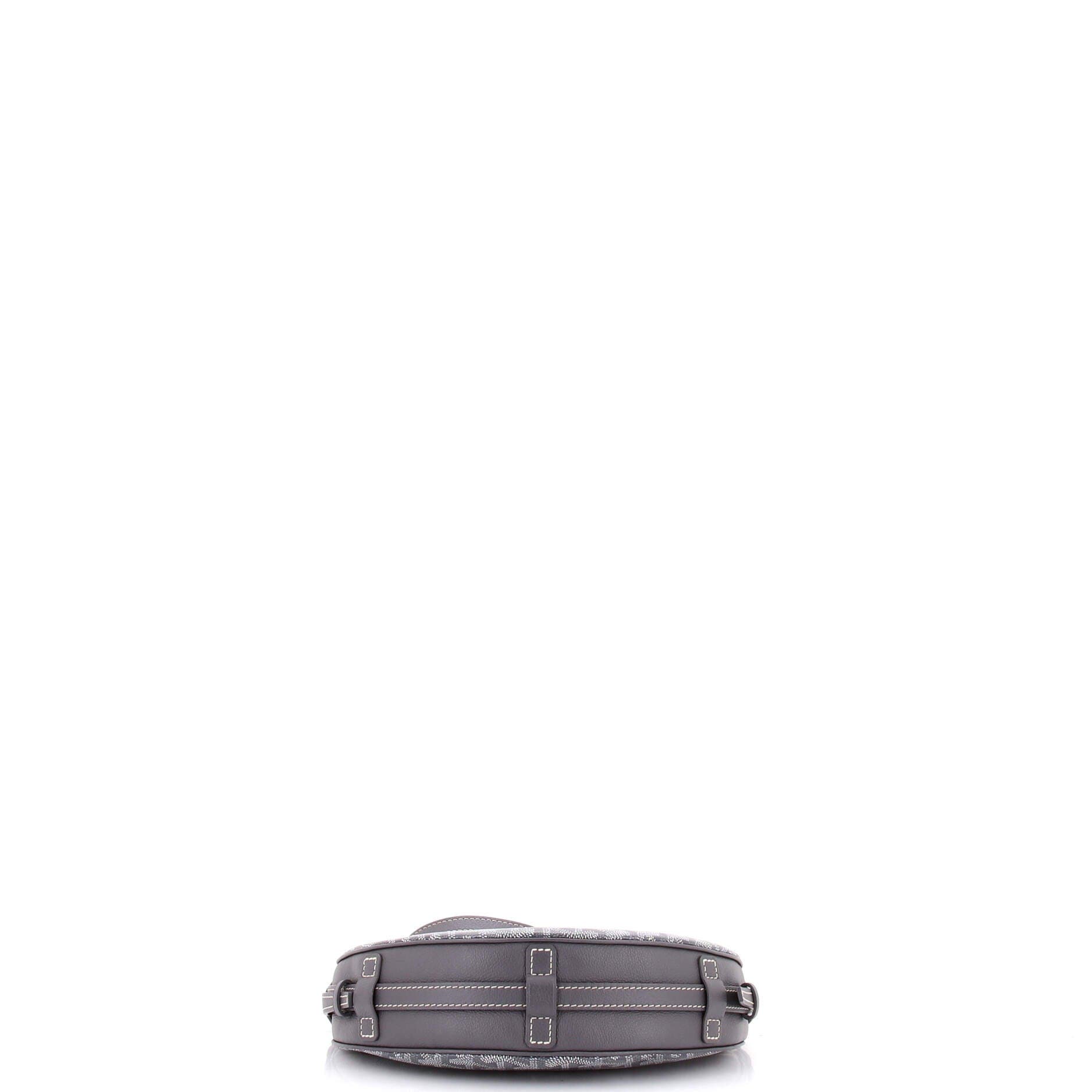 Pre-Owned Goyard Hirondelle Shoulder Bag Coated Canvas and Leather, Alternate, color, Gray