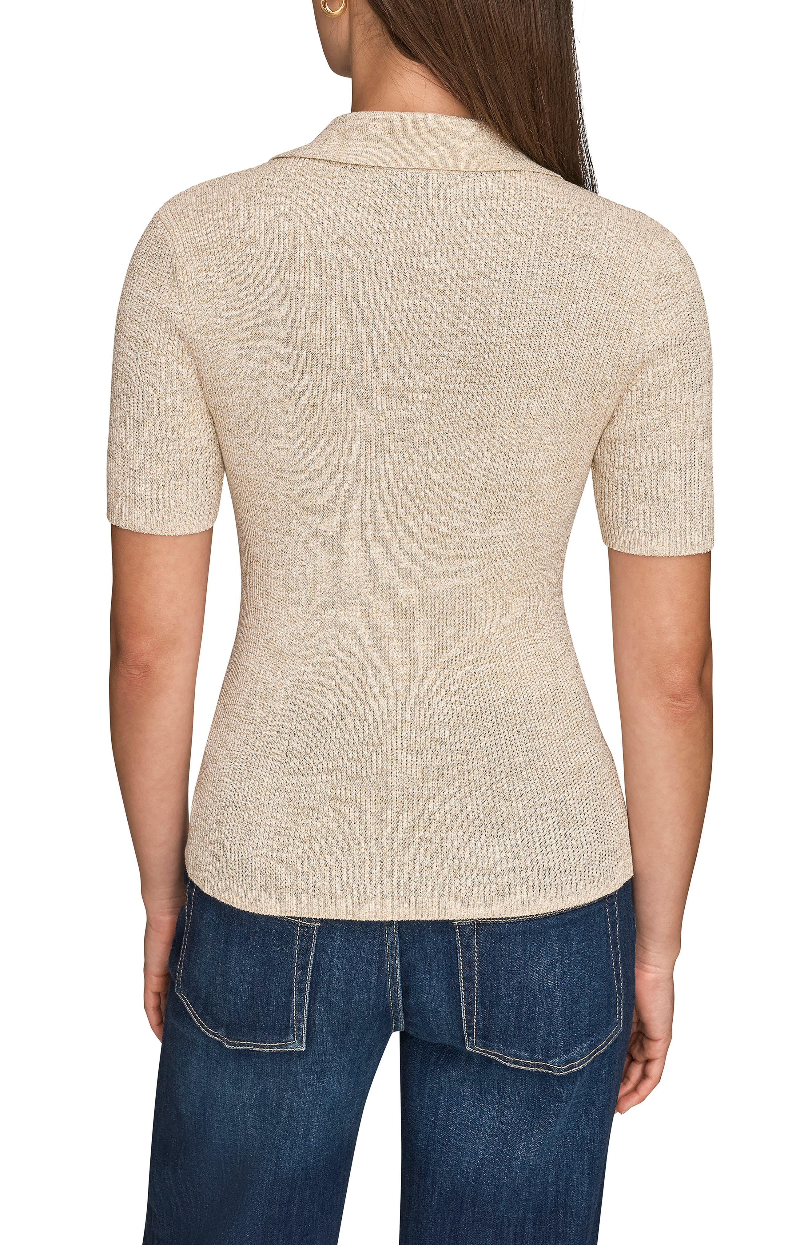 Metallic Collar Sweater - image 2