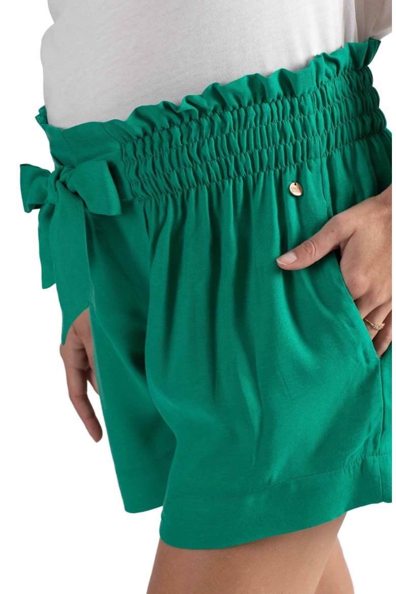 Maternity shorts Nubie, Alternate, color, GREEN