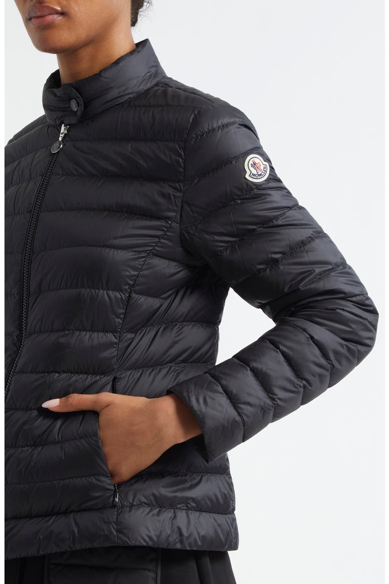 Igelle Down Puffer Jacket, Alternate, color, BLACK/ BLACK