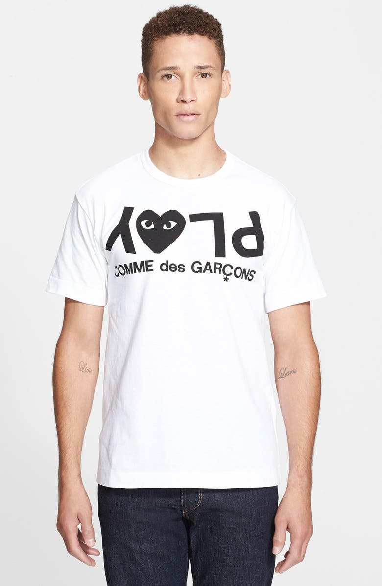Comme des Garçons PLAY Graphic Tee, Main, color, 