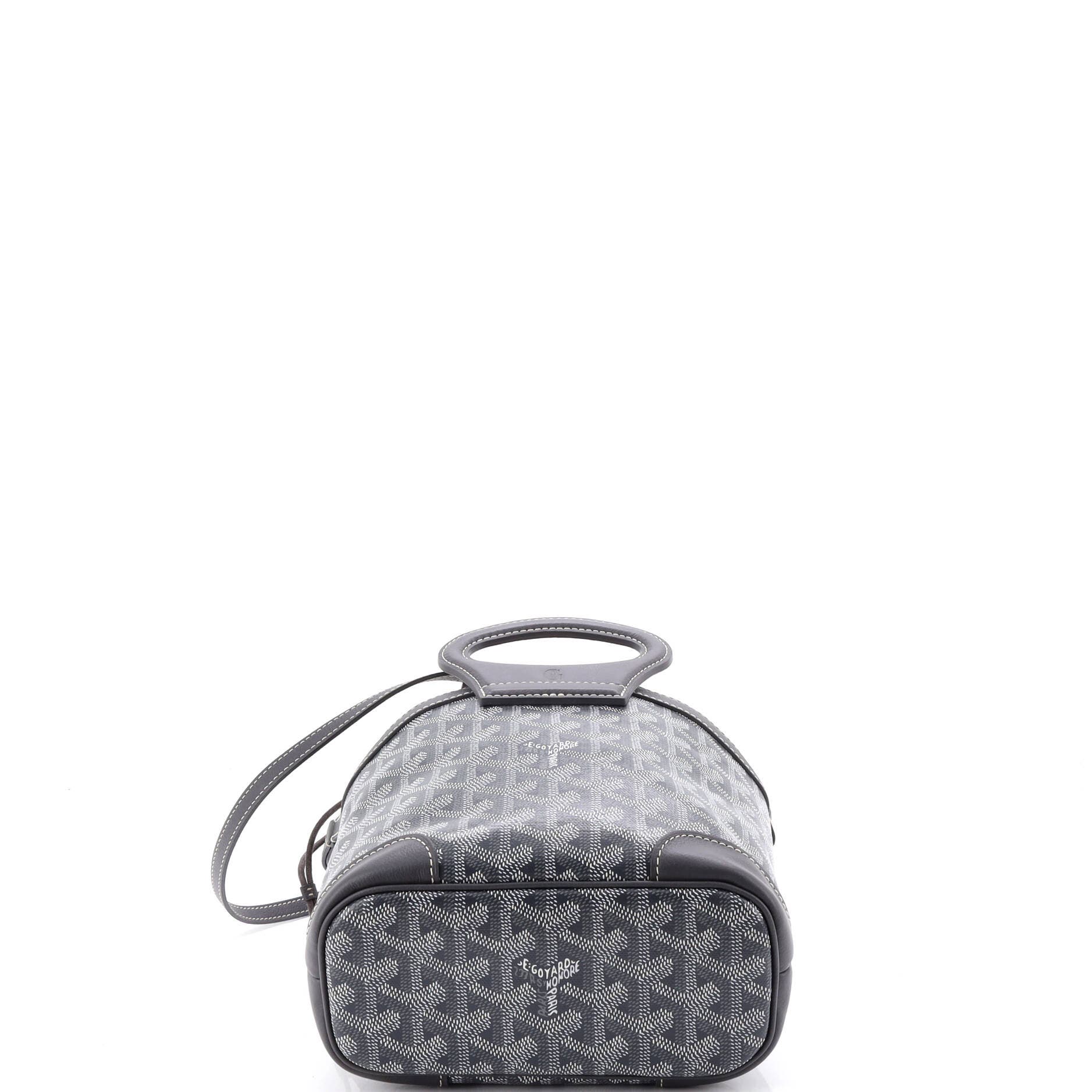 Pre-Owned Goyard Beluga Bag Coated Canvas Mini, Alternate, color, Gray