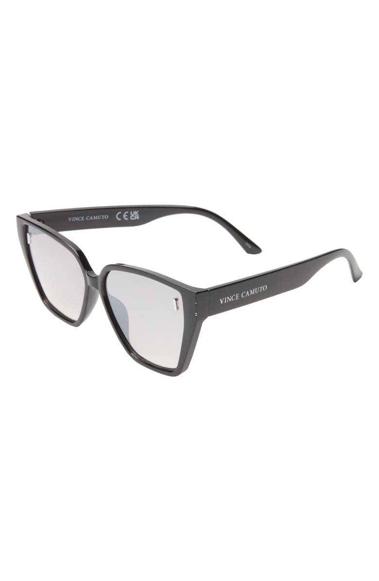 Vince Camuto 56mm Cat Eye Sunglasses, Alternate, color, Black