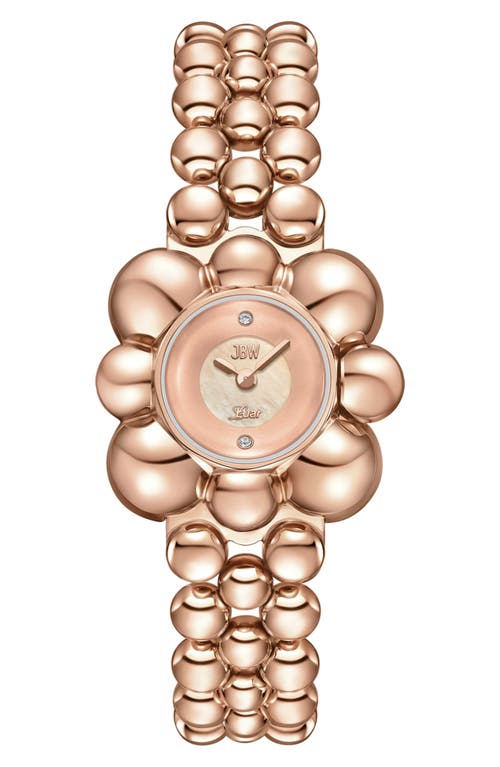 Jbw X Luar Atmosphere Two-tone Bracelet Watch, 30mm In Rose Gold