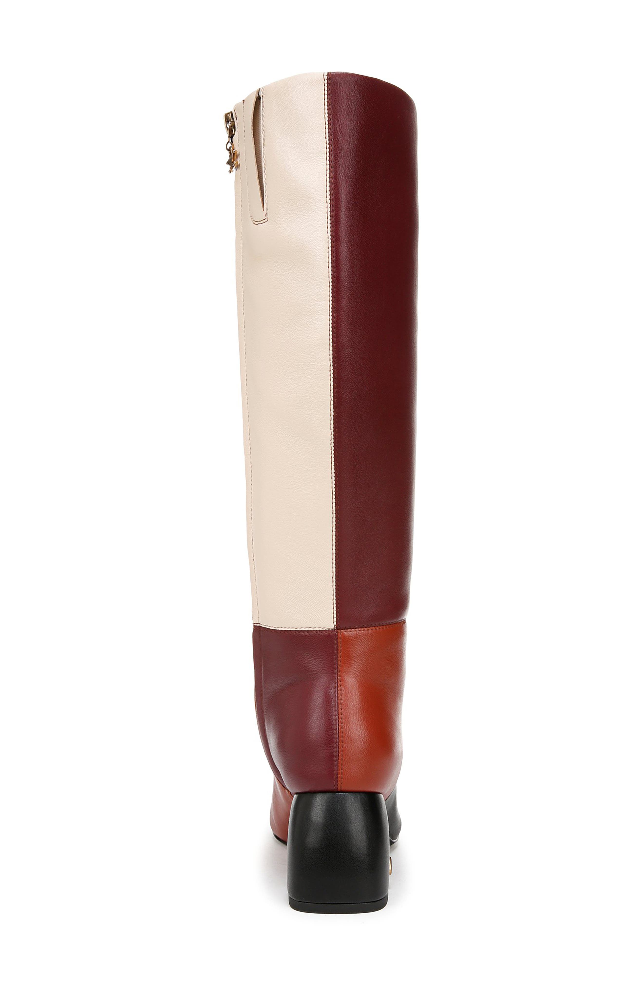 Oaklyn Knee High Boot, Alternate, color, BLACK/ GINGER/ IVORY