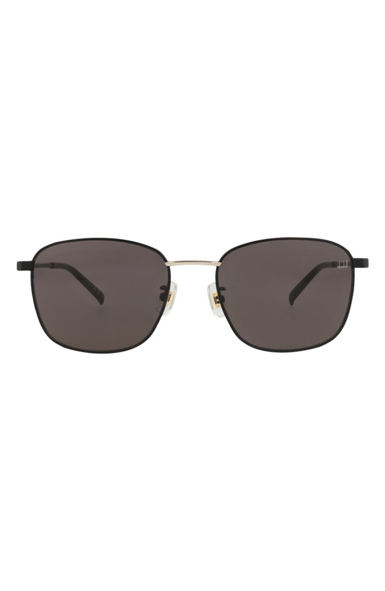 Dunhill 56mm Square Sunglasses, Main, color, Black / Grey