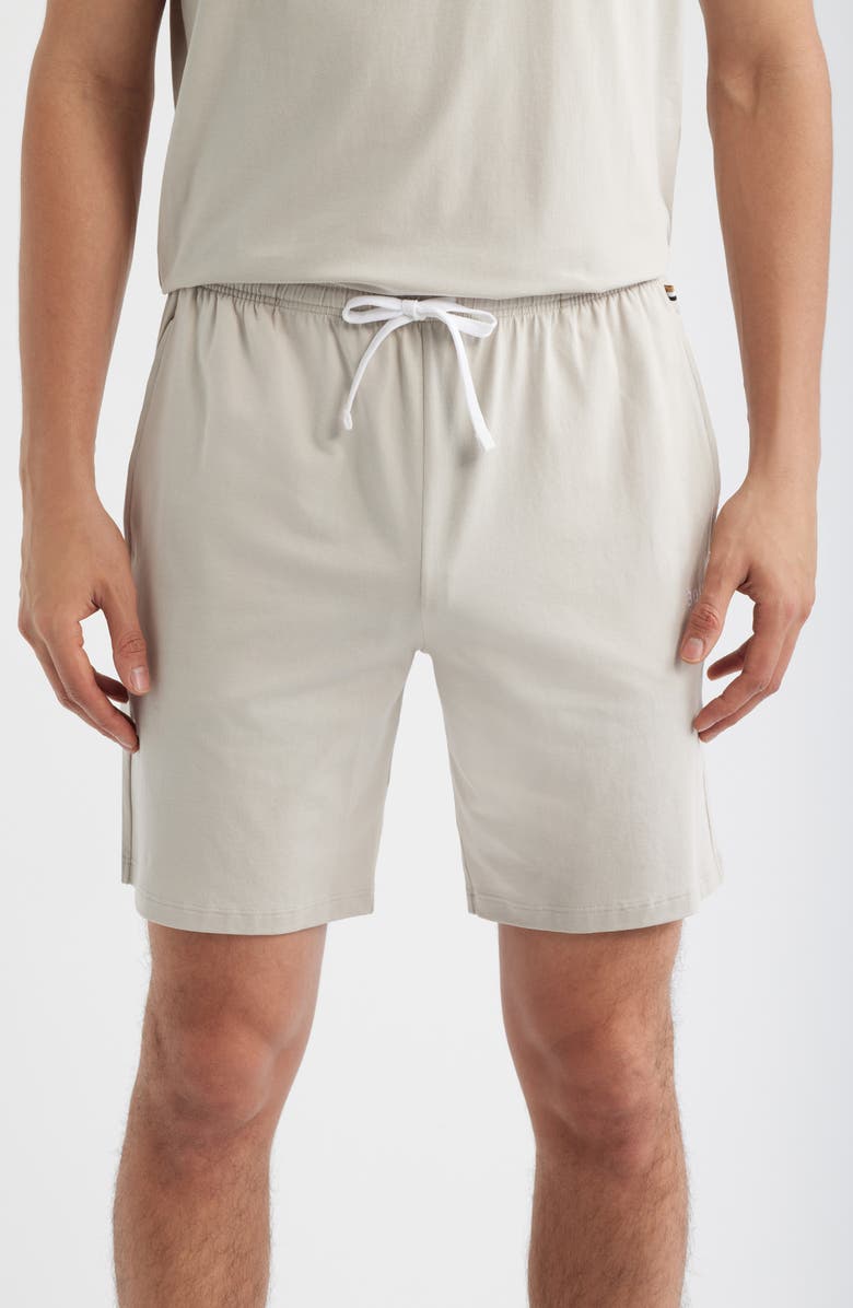 BOSS Mix Match Pajama Shorts, Main, color, Open Grey