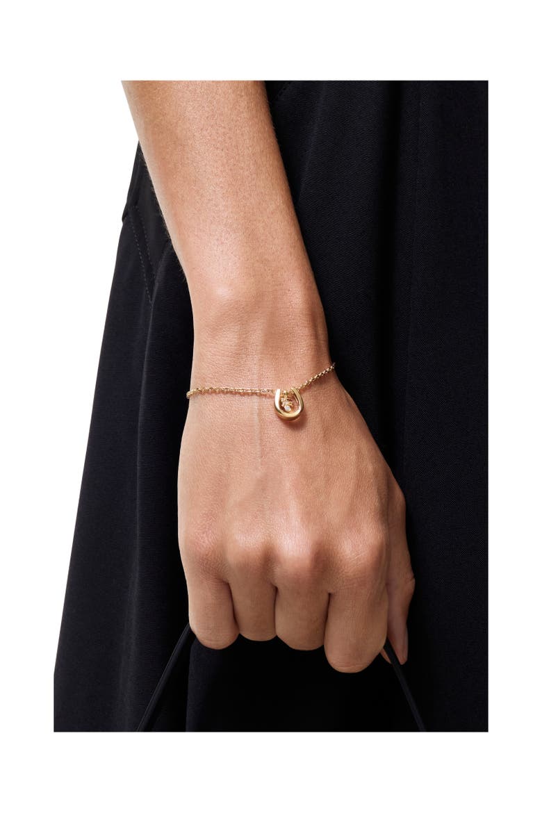 Horseshoe Bracelet, Alternate, color, Gold/clear