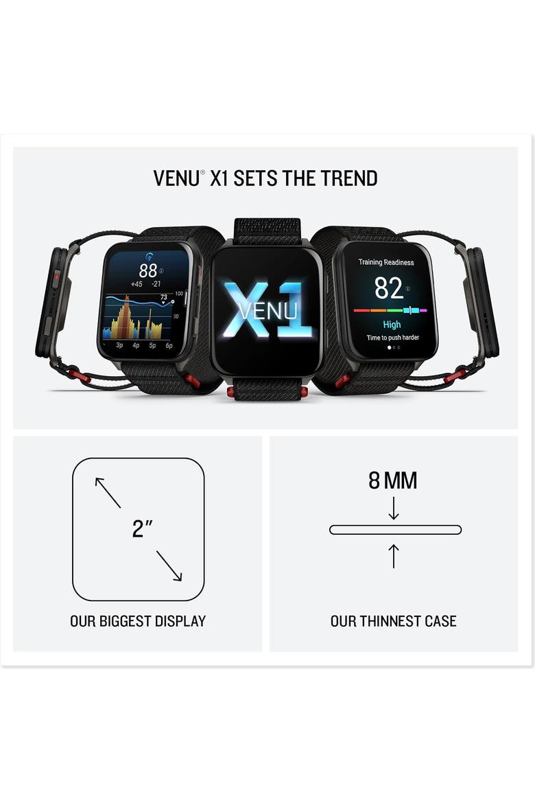 Venu X1 GPS Smartwatch 51mm, Alternate, color, Black/Slate