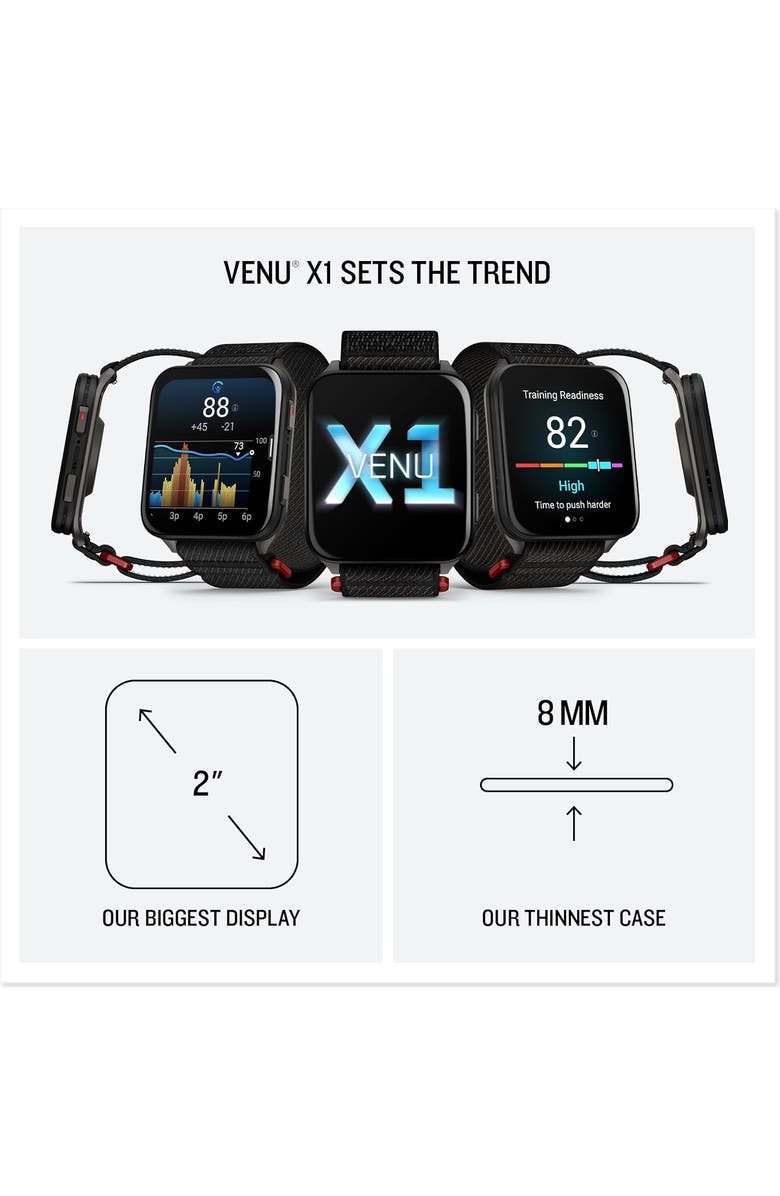 Garmin - Venu X1 GPS Smartwatch 51mm, Alternate, color, Black/Slate