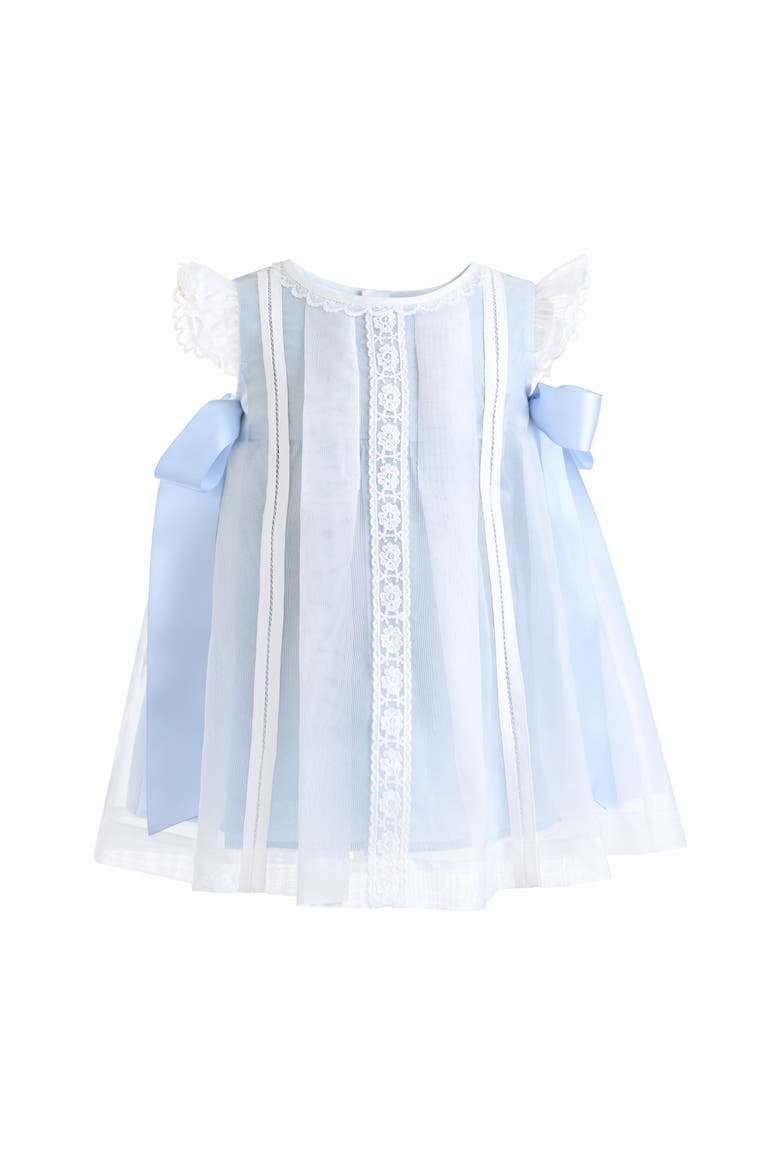 Romilly Satin Bow Dress, Main, color, Blue