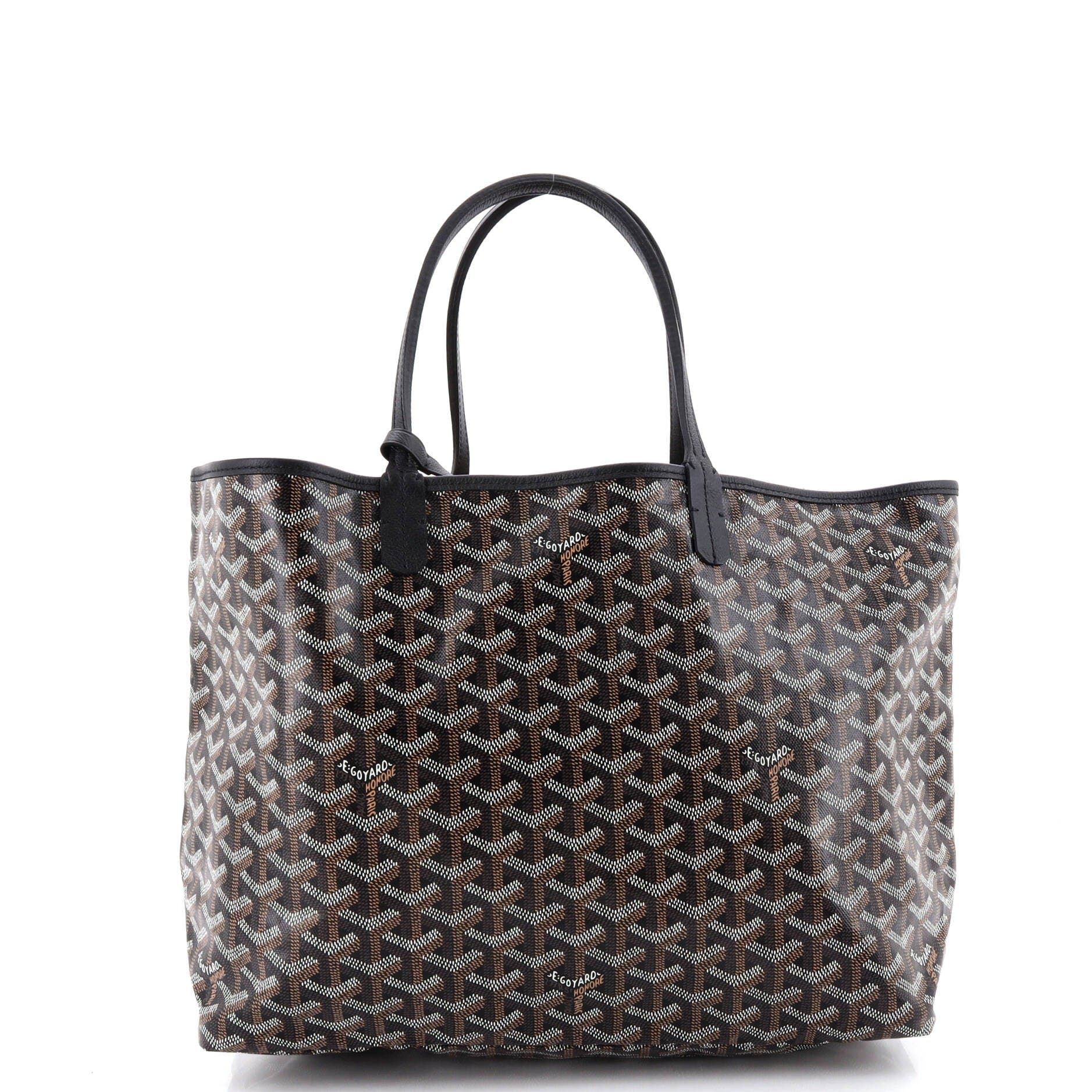 Pre-Owned Goyard Saint Louis Tote Coated Canvas PM, Alternate, color, Black