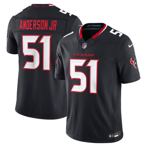 Men's Nike Will Anderson Jr. Navy Houston Texans Team Vapor F.U.S.E. Stitched Limited Jersey