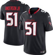 Nike Men's Nike Will Anderson Jr. Navy Houston Texans Team Vapor F.U.S.E. Stitched Limited Jersey