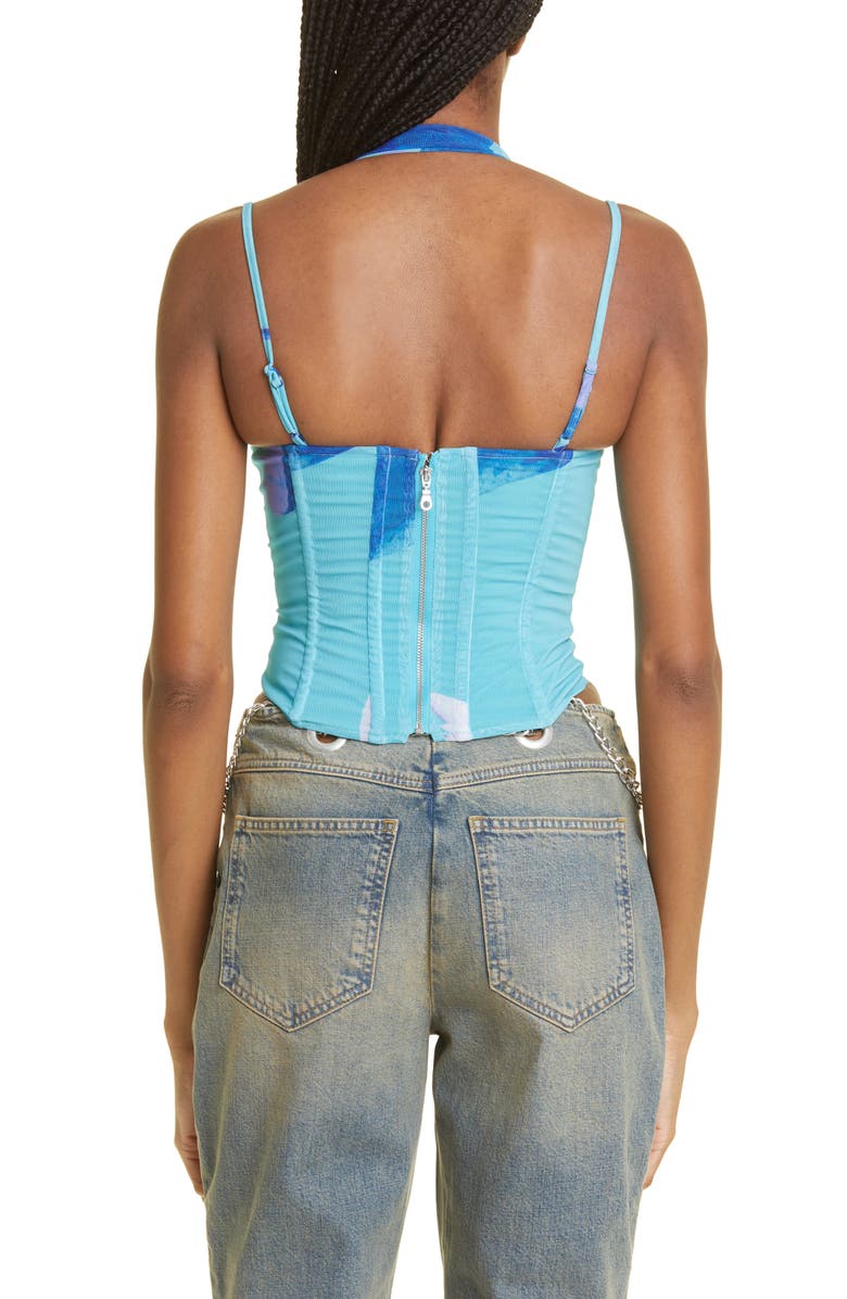Miaou Talia Abstract Print Bustier Top, Alternate, color,