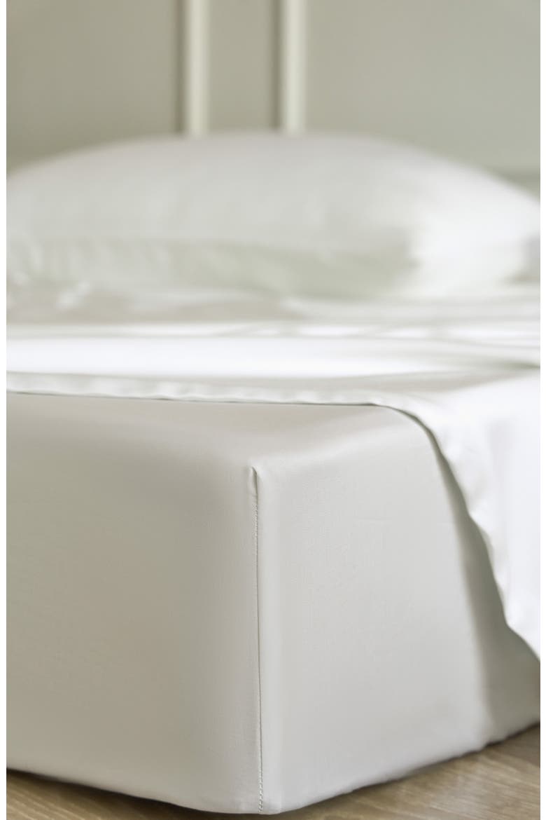 Sateen Sheet Set, Alternate, color, SNOW