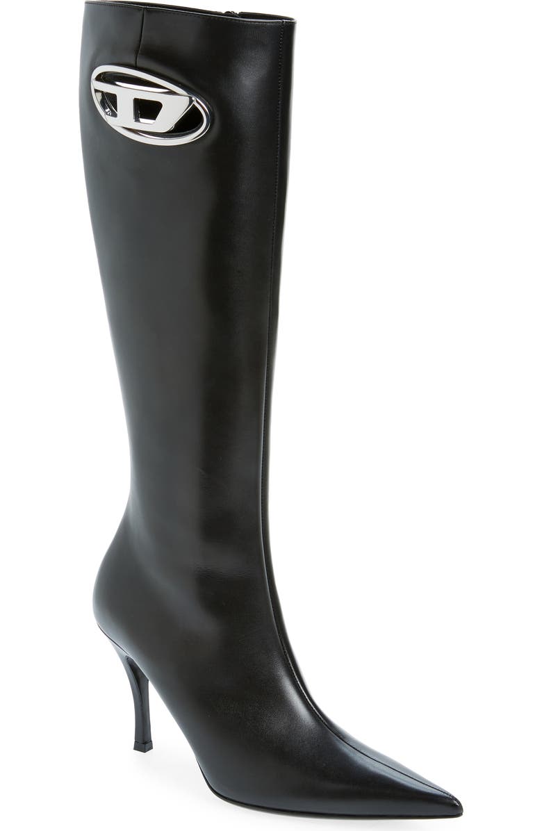 DIESEL<sup>®</sup> Pointed Toe Knee High Boot, Main, color,