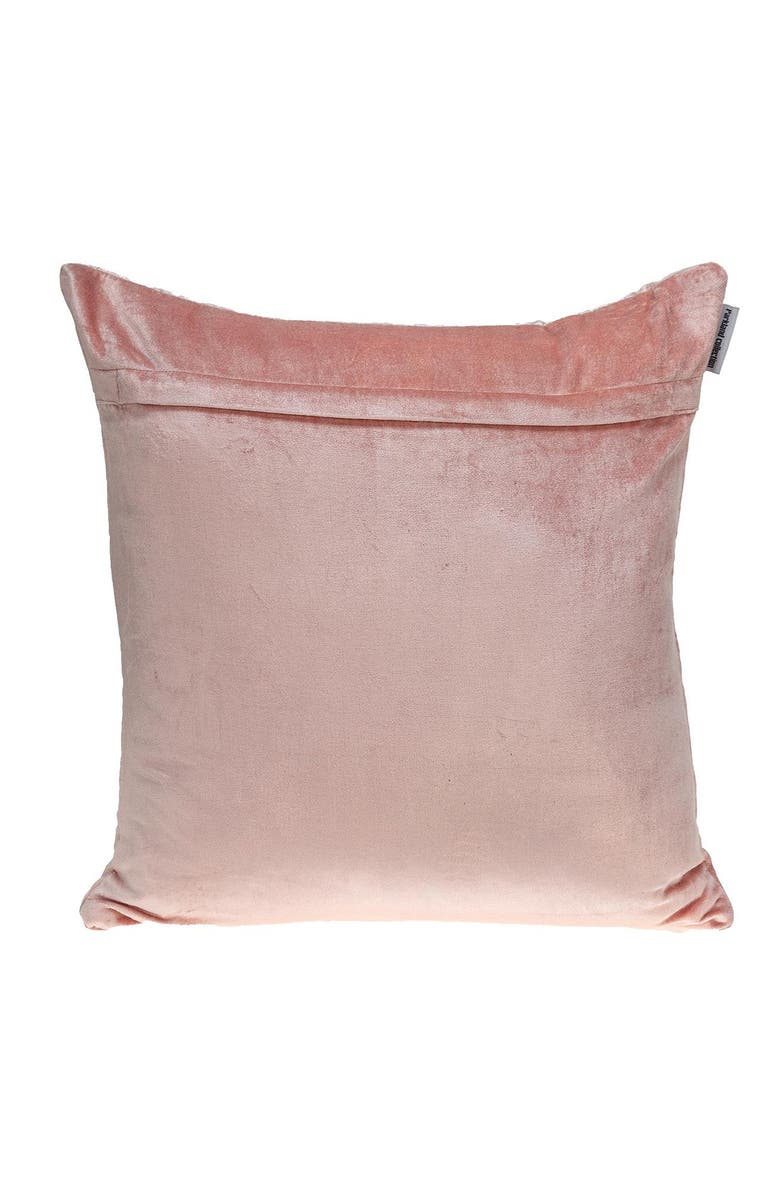 PARKLAND COLLECTION Basil Quilted Velvet Throw Pillow, Alternate, color, Pink